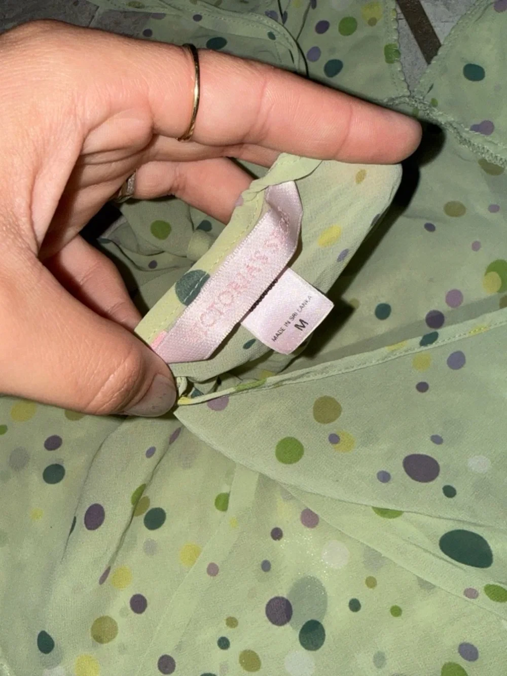 Victorias Secret Light Green Sheer Pajama Matching Set Sz Med actual Y2K piece